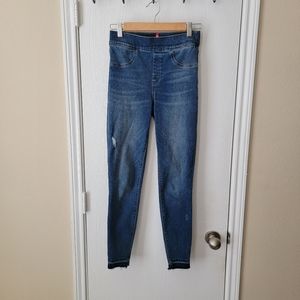 Spanx Distressed Ankle Skinny Jeans